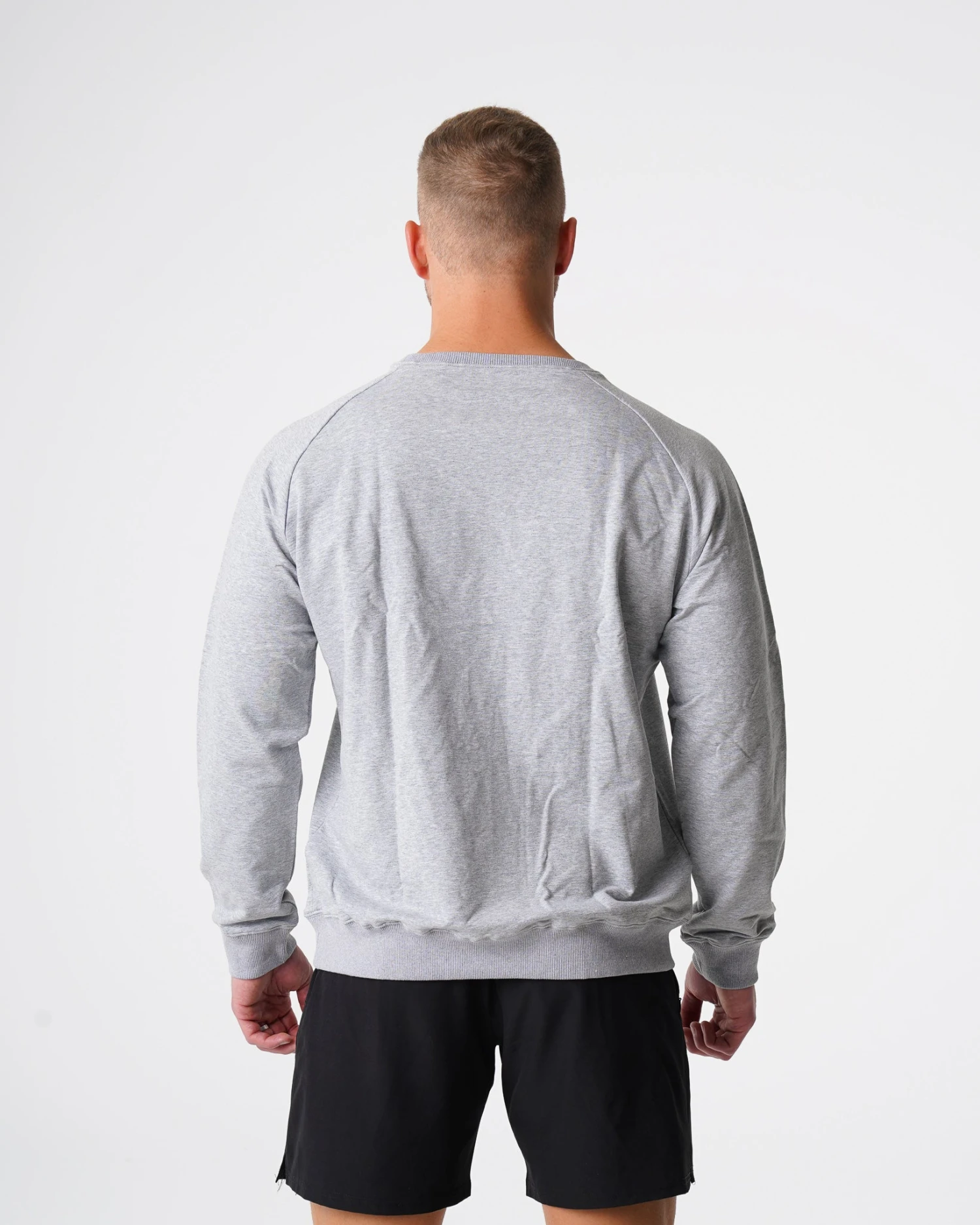 Grey Crew Neck Sweatshirt 6 Grey Crew Neck Sweatshirt - Image 4