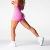 Bubble Gum Pink Digital Seamless Shorts -NVGTN Store DSC06637