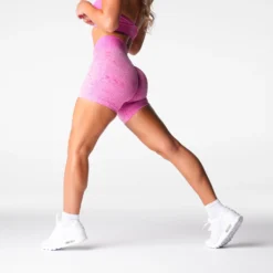 Bubble Gum Pink Digital Seamless Shorts -NVGTN Store DSC06638