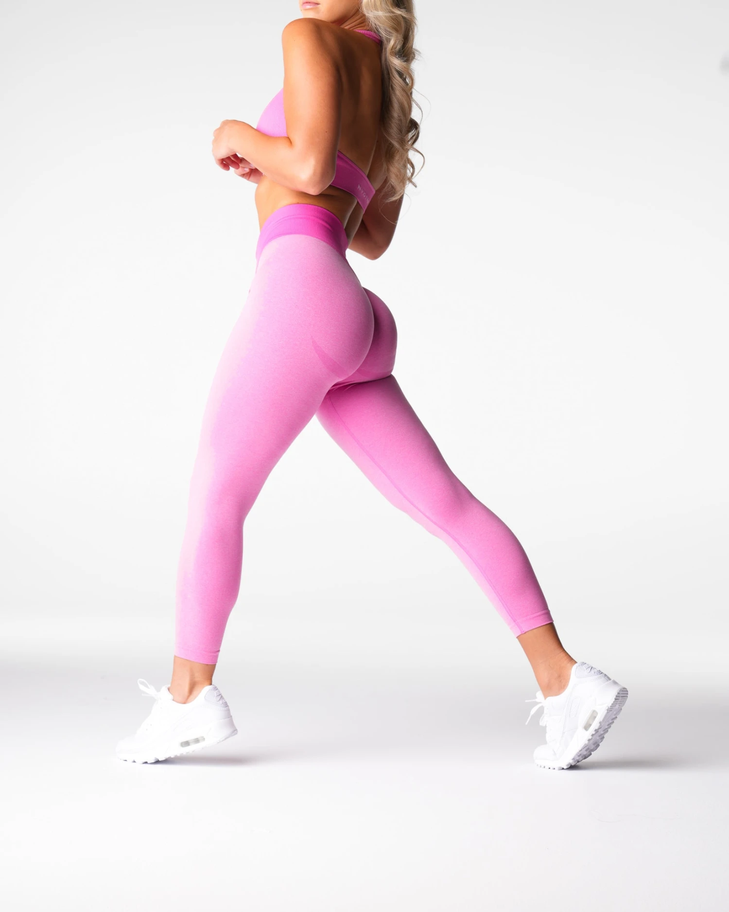 Bubble Gum Pink Knockout Seamless Leggings 6 Bubble Gum Pink Knockout Seamless Leggings - Image 4