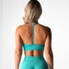 Turquoise Wander Seamless Bra -NVGTN Store DSC06697