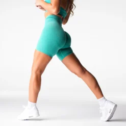 Turquoise Biker Shorts -NVGTN Store DSC06704