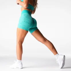 Turquoise Digital Seamless Shorts