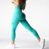 Turquoise Digital Seamless Leggings -NVGTN Store DSC06711