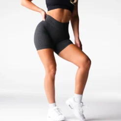 Black Zesty Seamless Shorts -NVGTN Store DSC06802