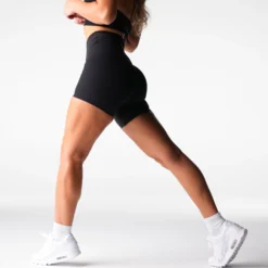 Black Effortless Shorts -NVGTN Store DSC06806