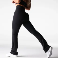 Black Effortless Flare Leggings