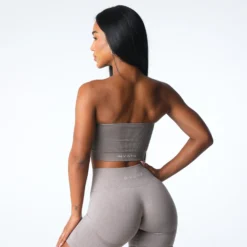 Taupe Conquer Ribbed Seamless Bra -NVGTN Store DSC06870 2d924ac6 649b 4b59 b3ae 2cccd51388e9
