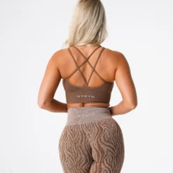 Mocha Flourish Seamless Bra