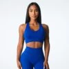 Sapphire Blue Rise Seamless Bra