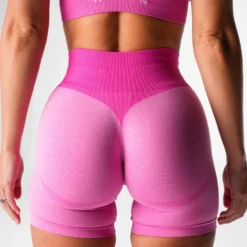 Bubble Gum Pink Knockout Seamless Shorts -NVGTN Store DSC06913