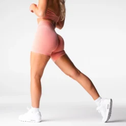 Peach Mid Rise Pro Seamless Shorts