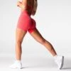 Candy Apple Mid Rise Pro Seamless Shorts -NVGTN Store DSC06941