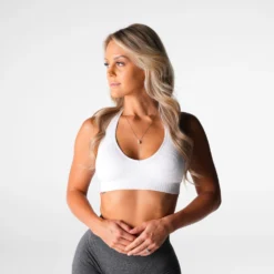 White Finesse Seamless Halter Bra