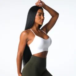 White Cascade Seamless Bra -NVGTN Store DSC06946 42f33bdb a6e3 4f53 b3b5 ee10b8ea41db