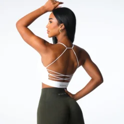 White Cascade Seamless Bra -NVGTN Store DSC06949