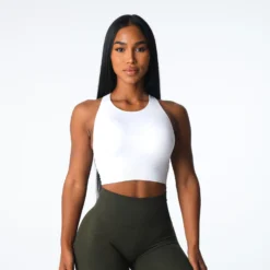White Resilience Seamless Bra