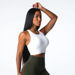 White Resilience Seamless Bra -NVGTN Store DSC06962