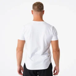 White Pulse Fitted Tee -NVGTN Store DSC06969 2