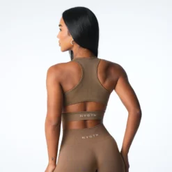 Toasted Almond Rise Seamless Bra -NVGTN Store DSC07004