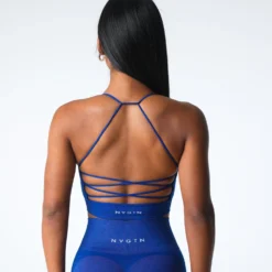 Azure Blue Cascade Seamless Bra