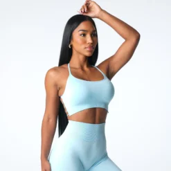 Pastel Blue Invincible Seamless Bra -NVGTN Store DSC07093