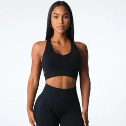 Black Rise Seamless Bra