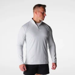 Light Grey Skyline Quarter Zip -NVGTN Store DSC07312