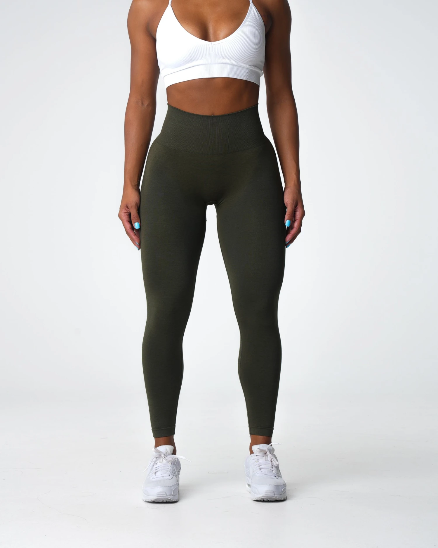 Olive Performance Seamless Leggings 5 Olive Performance Seamless Leggings - Image 3