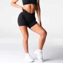 Black Digital Seamless Shorts -NVGTN Store DSC07334 a4002499 f224 4f6b 8359 09ef144bef54