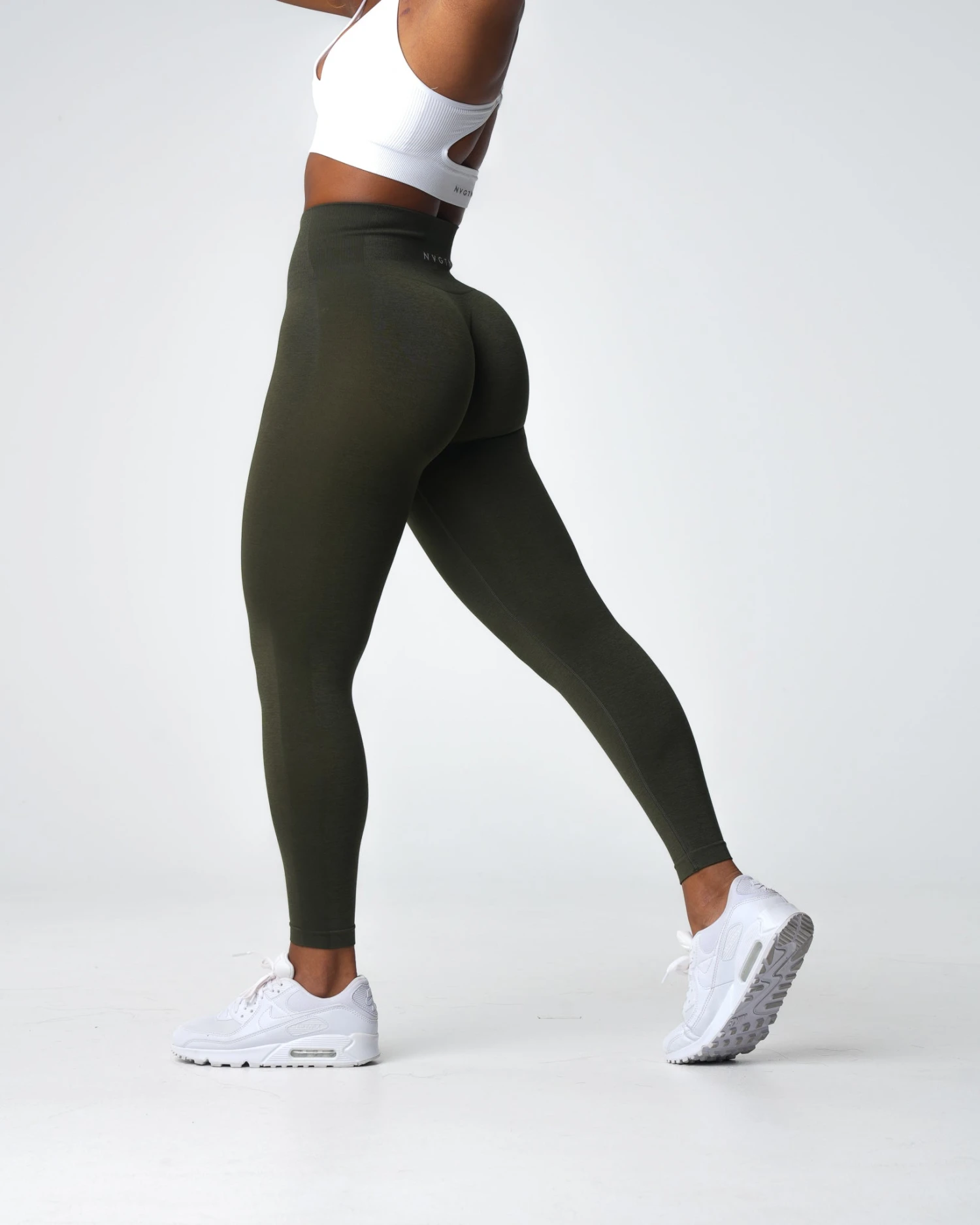 Olive Performance Seamless Leggings 3 Olive Performance Seamless Leggings