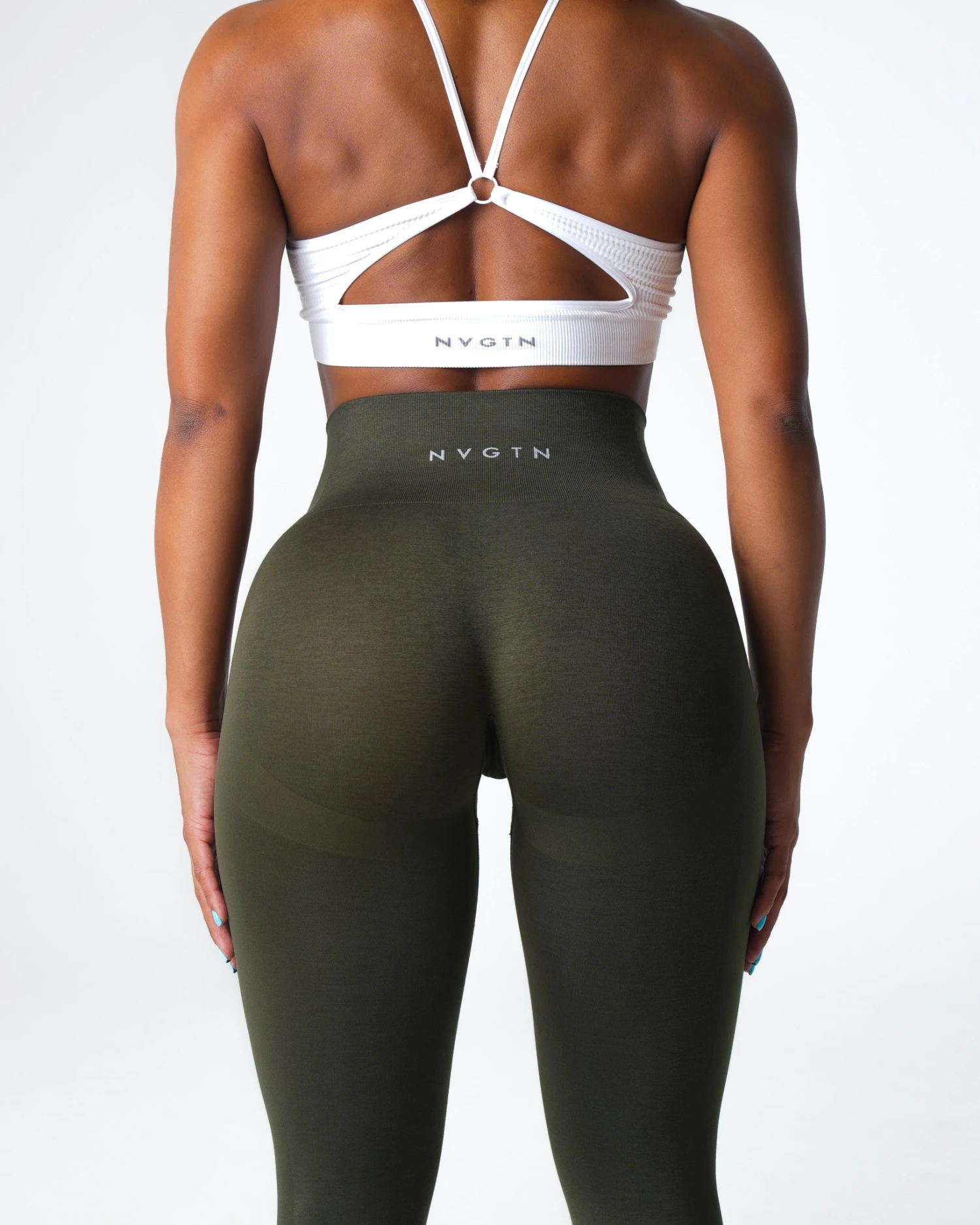 Olive Performance Seamless Leggings 4 Olive Performance Seamless Leggings - Image 2