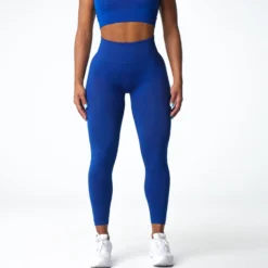 Azure Blue Shape Seamless Leggings -NVGTN Store DSC07399