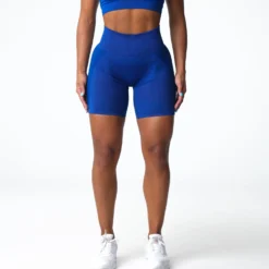 Azure Blue Contour 2.0 Seamless Shorts -NVGTN Store DSC07405