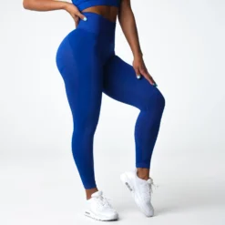 Azure Blue Contour 2.0 Seamless Leggings -NVGTN Store DSC07417