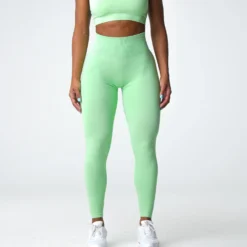 Pistachio Scrunch Seamless Leggings -NVGTN Store DSC07461