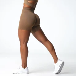 Toasted Almond Solid Seamless Shorts