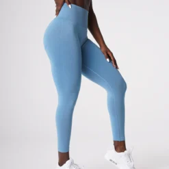 Sky Blue Curve Seamless Leggings