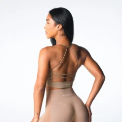 Beige Cascade Seamless Bra -NVGTN Store DSC07839