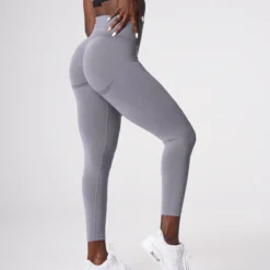 Grey Curve Seamless Leggings