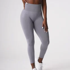 Grey Curve Seamless Leggings -NVGTN Store DSC07858