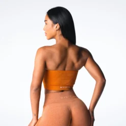 Terracotta Conquer Ribbed Seamless Bra