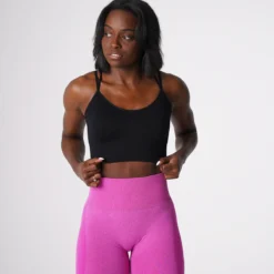 Black Flourish Seamless Bra -NVGTN Store DSC07864