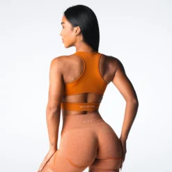 Terracotta Rise Seamless Bra -NVGTN Store DSC07885