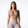 Taupe Glimpse Ribbed Seamless Bra -NVGTN Store DSC07901 957a3d95 9e9c 468c ab20 9170f90ceb56