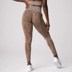 Mocha Zebra Seamless Leggings