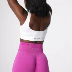 White Elevate Seamless Bra 8 White Elevate Seamless Bra -NVGTN Store DSC08095