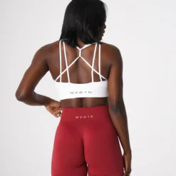 White Galaxy Ribbed Seamless Bra