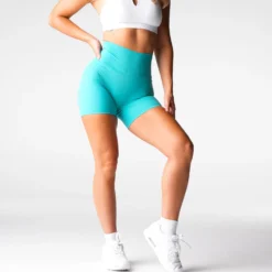 Turquoise Signature 2.0 Shorts -NVGTN Store DSC08338