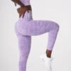 Lilac Camo Seamless Leggings -NVGTN Store DSC08343 1
